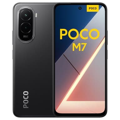 XIAOMI POCO M7 - Smartphone de 8+256GB, Cámara Dual de 50MP con AI, Pantalla inmersiva de 6,9” FHD+, Snapdragon 685, Carga rápida de 33W y Reversible de 18W, Cargador no Incluido, Negro (Versión ES)