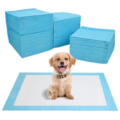 JANUIXCO 100 Unidades Empapadores Perros 33 × 45 cm - Almohadillas Adiestramiento Perro Desechables - Superficie de Secado Rápido, Transpirables