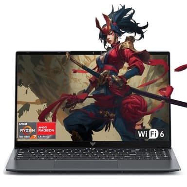 Tivique Ordenador Portátil Gaming 15.6 Pulgadas Ryzen 7 7730U (16 Hilos, hasta 4.75 GHz),16 GB RAM DDR5, 512 GB SSD (Ampliable a 4 TB),Teclado Retroiluminado, WiFi 6.0