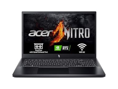 Acer Nitro V 15 ANV15-51 - Ordenador Portátil Gaming 15.6" Full HD IPS 144Hz (Intel Core i5-13420H, 16GB RAM, 512GB SSD, NVIDIA GeForce RTX 4050, Sin Sistema Operativo) Negro - Teclado QWERTY Español