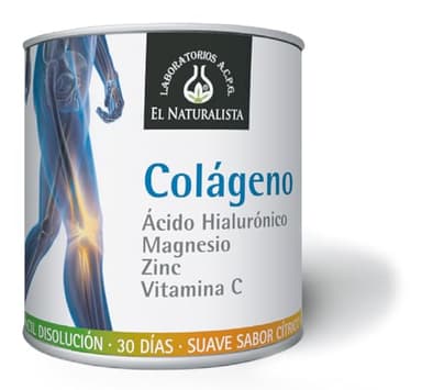 El Naturalista Colageno+Ac. Hialuronico+Mg+Zn+Vit. C 390Gr.