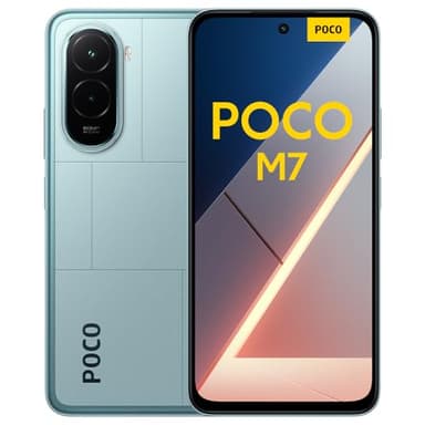 XIAOMI POCO M7 - Smartphone de 8+256GB, Cámara Dual de 50MP con AI, Pantalla inmersiva de 6,9” FHD+, Snapdragon 685, Carga rápida de 33W y Reversible de 18W, Cargador no Incluido, Azul (Versión ES)