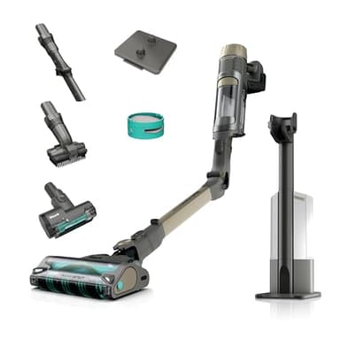 Shark PowerDetect Clean & Empty sin Cable para Pelo de Mascota. Base de Vaciado automático, DuoClean Detect, tecnología Reverse Clean, Anti Hair Wrap Plus y Anti Odour, French Gold IP3253EUT