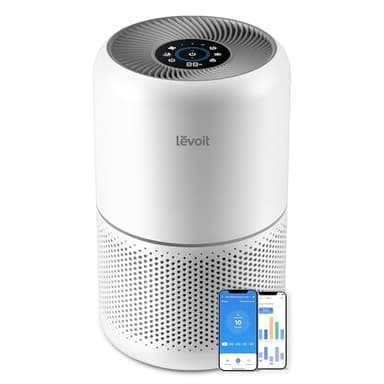 LEVOIT Purificador de Aire con Filtro HEPA Core 300S, Compatible Alexa y APP, Modo Inteligente, 22dB Modo de Sueño Silencioso, Elimina 99.97% de Alergia Polen Ácaros Humo Pelo de Mascota, Bajo Consumo