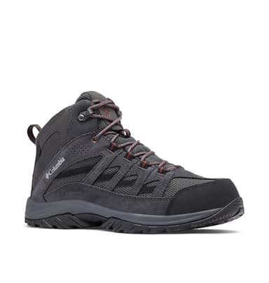 Columbia Crestwood Mid Wp, Botas para senderismo Hombre, Dark Grey Deep Rust 2024, 42.5 EU