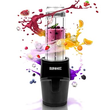 Duronic BL510 Batidora Portátil de 500 W | 570 ml y libre de BPA | Licuadora minibatidora para hacer Smoothies Batidos Potitos Zumos Cócteles Salsas y Purés | Batidora eléctrica para gimnasio.