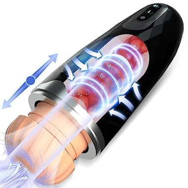 Huevo Māştừrbádør Masculino Modo succión Súccîônâdôr Pểné Ṃāṣcṵlinò Māstừrbádør pàra Ḧɵṁþre 10 tipos de vibración más telescópica Māstừrbádør Ḧɵṁþre