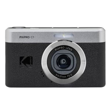 KODAK Pixpro C1 - Cámara Digital Ultra compacta | 13MP BSI CMOS, Zoom 4X, Pantalla LCD de 2.8", Flash LED, Batería integrada, Negro