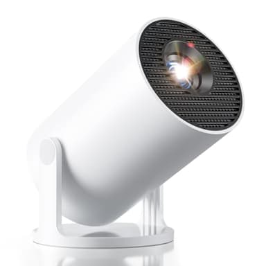 [Apps integradas & Auto Keystone] Mini Proyector 4K Support 20000 Lúmenes 2025 Proyector Portátil con Android TV WiFi 6 Bluetooth 5.4 Rotación 180° Compatible con HDMI/USB/TV Stick/Smartphone/Laptop