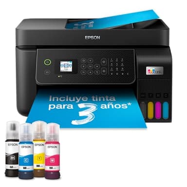 Impresora multifunción EcoTank ET-4800 A4 con depósito de tinta, conexión Wi-Fi y hasta 3 años de tinta incluida