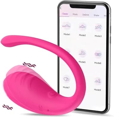 She is Love Ejercitador Suelo Pelvico Enabled App Movil y Remoto Control - Reafirmantes de Músculo Pélvico de Mujeres, Rojo