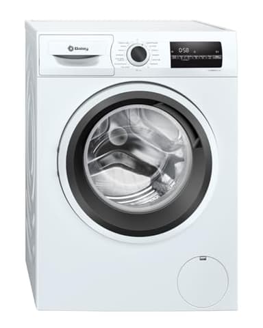 Balay - Lavadora de libre instalación, 8 kg, Tecnología AquaControl Plus, Programa Plancha, Función Más rápido, blanco, 3TS282B