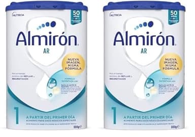 Almirón Advance AR1, Leche de Fórmula para Bebé Anti Regurgitación, desde Primer Día, 800g (Paquete de 2)