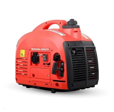 Generador eléctrico portátil de gasolina, 800W, Inverter, bajo consumo y nivel de ruido, tipo maleta