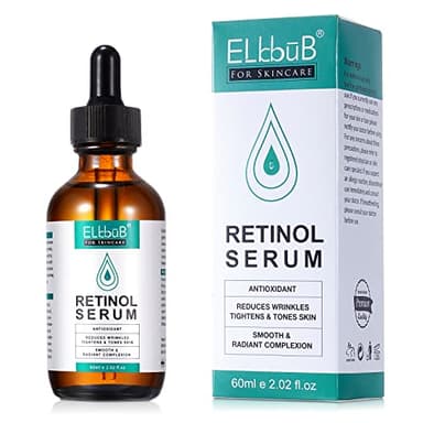 Retinol Serum - Retinol contenido Sistema con Vitamin C & Vegan ácido hialurónico - Reparación Piel, Cicatriz, Mancha Oscura, Línea Fina y Arrugas para Cara y Piel