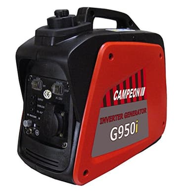 Campeón G-950i - Generador con bajo consumo de combustible, a gasolina, Rojo, Negro.