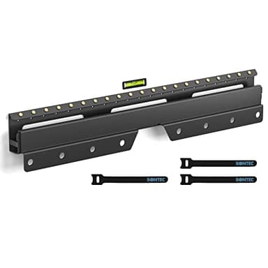 BONTEC Soporte TV Pared No Stud para 26 a 55 Pulgadas de LED LCD OLED Plasma Plano/Curvado, hasta 50 kg, Soporte Pared TV sin Tachuelas para Ahorrar Espacio, VESA Máx de 400 x 400 mm
