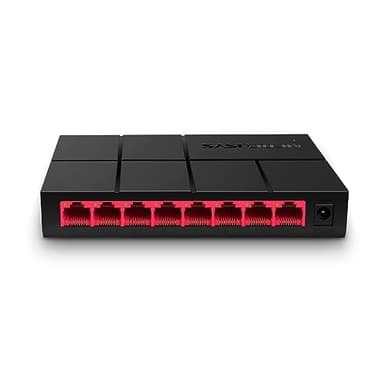 MERCUSYS MS108G - Switch Gigabit RJ45 de 8 Puertos, LAN Ethernet 10/100/1000 Mbps, Plug and Play, Desktop Switch Doméstico y Oficina, Pequeño, Carcasa Plástico