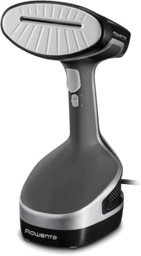 Rowenta Access Steam+ DR8150 - Cepillo de vapor, plancha vertical 1600 W, depósito 190 ml, elimina arrugas, olores y desinfecta, accesorio prendas delicadas, cable 3 m, Gris / Negro