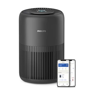 Philips Purificador de aire Serie 900, HEPA NanoProtect + Filtro de carbón activo, CADR 250m³/h para alérgicos de 65m², silencioso, inteligente y de bajo consumo (AC0951/13)
