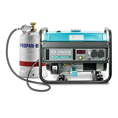 Generador híbrido de gasolina y gas KS 2900G (DUAL FUEL), generador electrico gasolina2900W,2x16A(230 V),12V,power station con (AVR),indicador aceite,protección ante sobrecargas,generador 4 tiempos