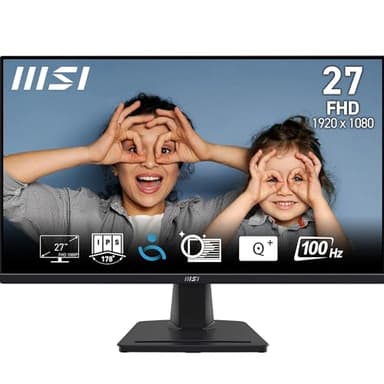 MSI Pro MP275 – Monitor rofessional 27”,100 Hz, FHD, IPS, HDR Ready, Pantalla TÜV, Altavoces Integrados, antiflicker Eye-Q Check