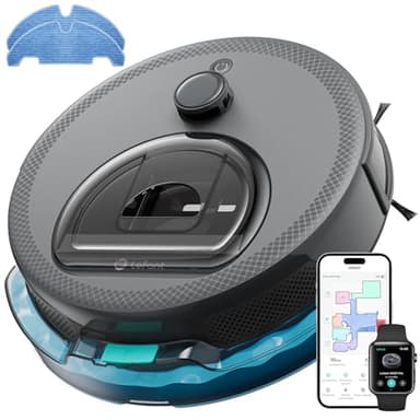 LEFANT M330 Pro Robot Aspirador y Fregasuelos con Mapeo 3 en 1, Navegación dToF, 5000Pa, Diámetro 28cm, Evitación de Obstáculos PSD 190°, App/Alexa/i Watch, Ideal para Pelo Mascotas y Alfombras, Gris