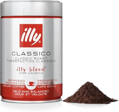 Illycaffè Illy Classico - Café Molido del Tueste, 1 Lata de 250 G