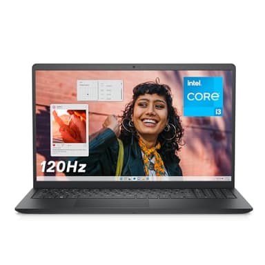 Dell Inspiron 15 3530 Ordenador Portátil de 15.6" FHD 120Hz, Intel Core i3-1305U, 8GB RAM DDR4, 256Gb SSD, Intel UHD Graphics, Windows 11 Home, Teclado QWERTY Español Negro