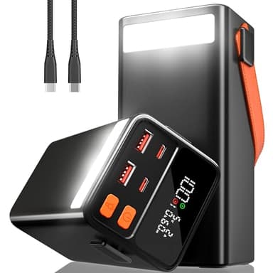 100W Power Bank Portátil para Laptops de 79800mAh - Batería Externa con PD3.1, QC4.0, Carga Rápida USB-C, Pantalla LED, 4 Salidas y 2 Entradas para Smartphones y Tabletas