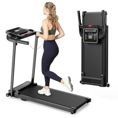 Zeporix Cinta de Correr Plegable Andar - Caminadora Electrica para Casa con Pantalla LED Treadmill for Home 3 en 1 Walking Pad Compact Portable Under Desk Running para el hogar y la Oficina 100KG