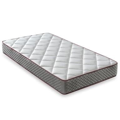 LUXIABED Colchon 90x190 Viscoelastica Dual: Caras Diferenciadas. Confort + Firmeza Media MemorySens. Higiénico y Transpirable. Individual Color Gris. Modelo Elixir Altura 14 cm
