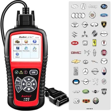 Autel Autolink AL519 OBD2 Diagnósticos Coche OBD2 Escáner Lector de Código de Error del Motor con el Modelo Mejorado 6, Versión Avanzada de AL319